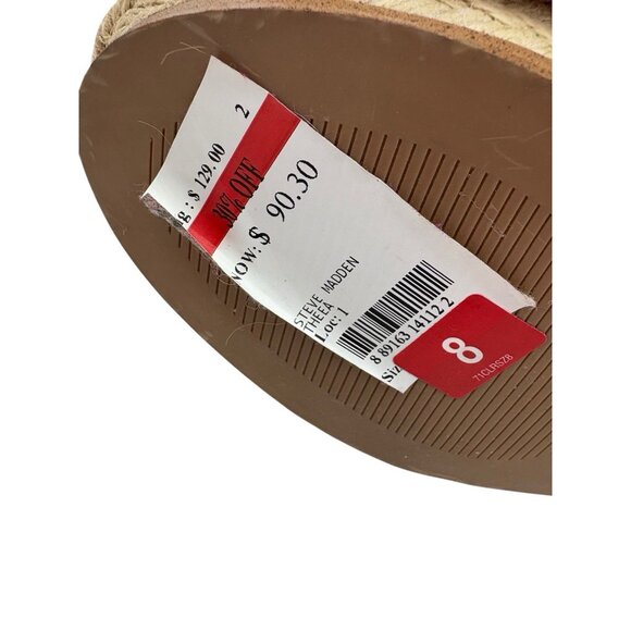 *Steve Madden Theea Gladiator Espadrille Wedge Heels Womens 8 Barbiecore Pink - Picture 8 of 13